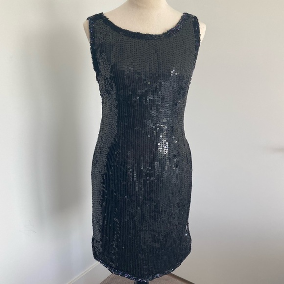 Linsiano sequin and silk dress - Picture 5 of 9